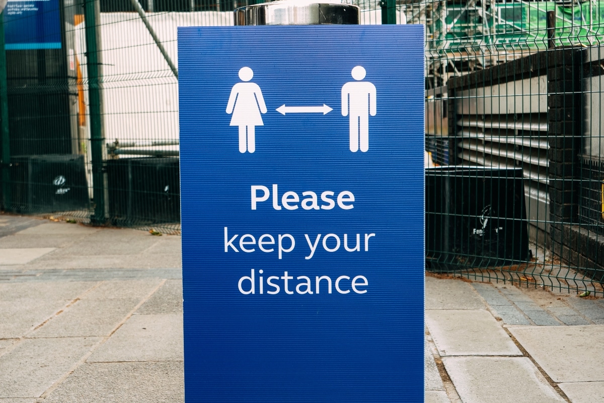 How to use displays and signage to help social distancing