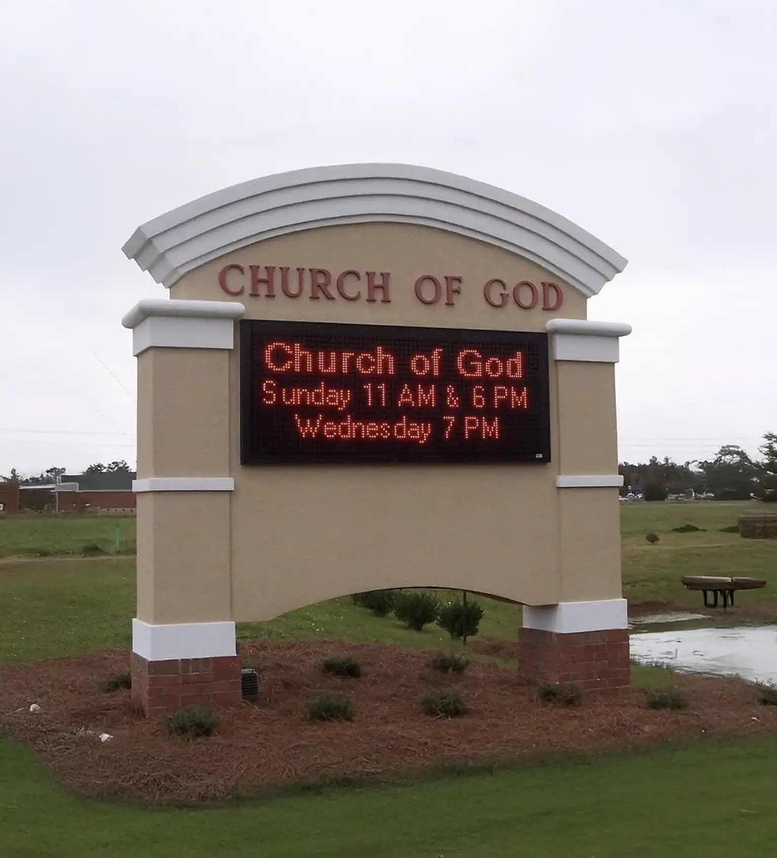 church monument led sign