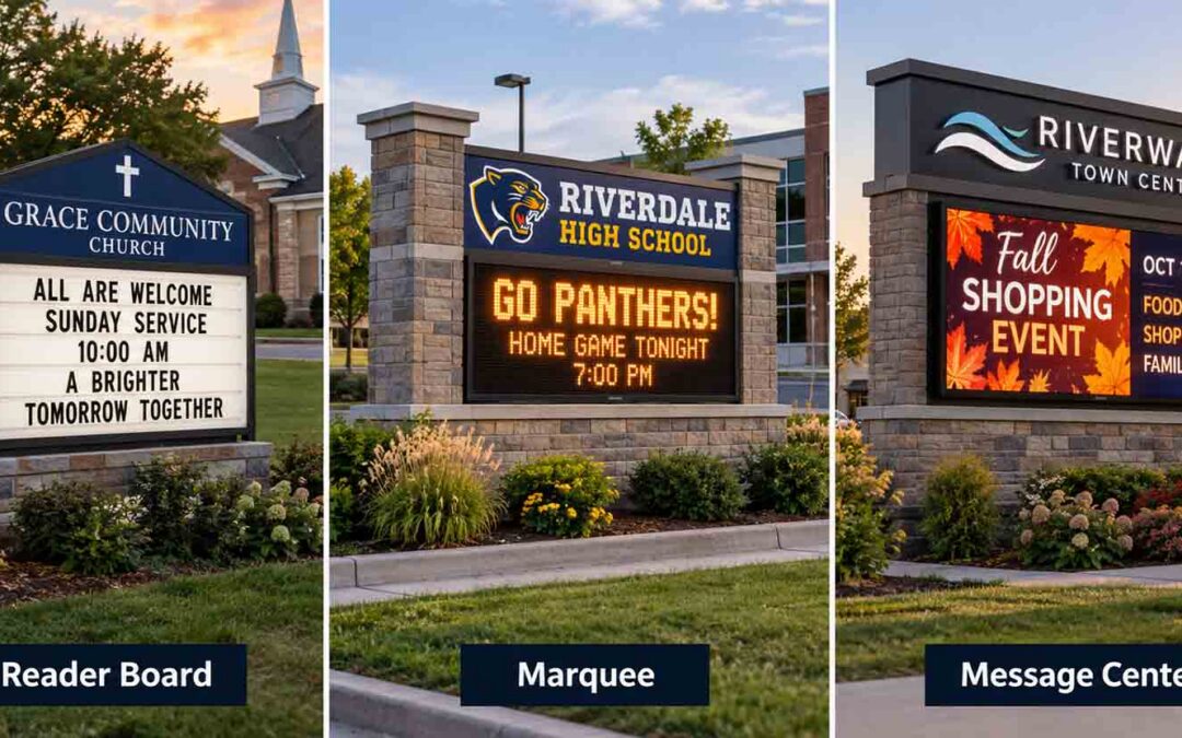 Reader Boards, Marquees and Message Centers: What’s the Difference?